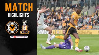 Newport County v Bradford City highlights