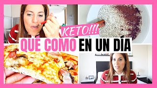 🍕 QUE COMO EN UN DIA KETO 🍚 PIZZA KETO PROTEICA 🍕 lo que como en un dia  KETO 👉  DIETA CETOGENICA