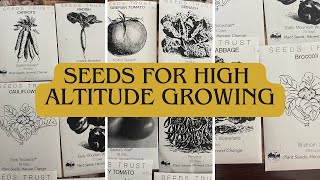 High Elevation Heirloom Seeds for Short Season Gardening Zones #gardening #seeds #heirloom