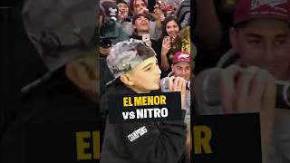 El primer enfrentamiento entre EL MENOR y NITRO 🤯 #dem #freestyle