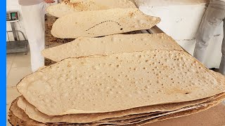 Baking Traditional Tabriz Bread in Tehran | Iran Bread | Lavash Bread