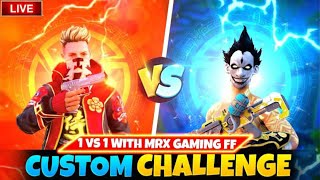 1 Vs 1 CUSTOM  GIVEAWAY || FF LIVE REDEEM CODE GIVEAWAY |  #live