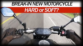 Break in my new Yamaha MT-07 motorcycle