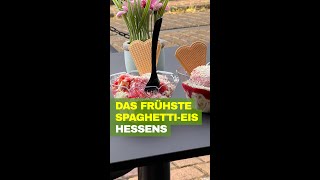 Das frühste Spaghetti-Eis Hessens