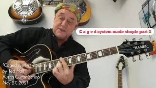 Caged system made simple part 3 C Major chord 16 fingering's