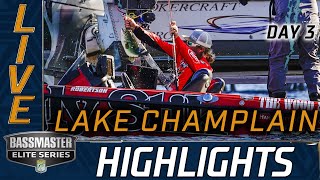 Highlights: Day 3 Bassmaster action at Lake Champlain