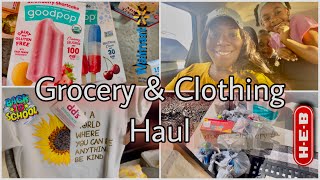 HUGE BACK TO SCHOOL GROCERY HAUL | WALMART AND H‑E‑B #groceryhaul #backtoschool #walmart