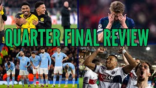 (ASMR) Arsenal & Man City Knocked Out! UEFA Champions League Quarter Final Review