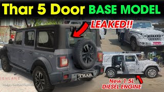 Thar 5 Door 2024 Fully Leaked😱 thar 5 door, mahindra thar 5 door interior price?