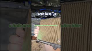 Honda Talon Air Filter Tip #diy #honda #utv