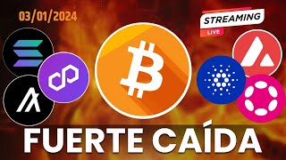 📉ETF DE BITCOIN ¿RECHAZADO? | AVAX, POLKADOT, SOLANA, CARDANO ANÁLISIS EN VIVO