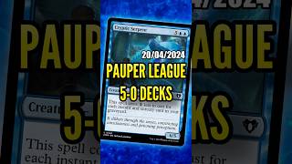 UNDEFEATED MTG Pauper League Decklists (2024-04-20) #davidroyale #pauper #paupermtg