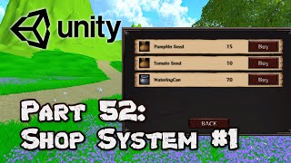 3D Survival Game Tutorial | Unity | Part 52 - Shop System #1