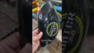 Royal Enfield hunter 350 colour lamination #part1 | modified | #reliablegraphics