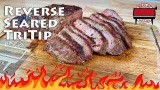 How to Reverse Sear Tri Tip Steak | Traeger Pellet Smoker Recipe | Seared Tri Tip | Cast Iron Tritip