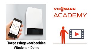 Viessmann Academy Toepassingsvoorbeelden Demo met Vitodens 100