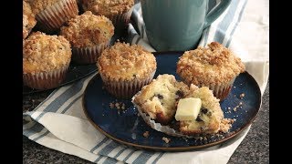 Blueberry Muffins with Streusel