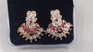 impon earring rs. 250fs tn#visiri kammal#viral#stone impon kammal#jewellery#yt#ss rose collections