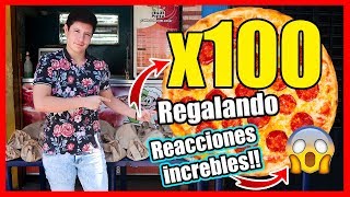 ¡¡REGALANDO 100 PIZZAS EN VENEZUELA!! 🇻🇪 *Increíbles reacciones* 😱