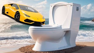 CURSED TOILET CARS Crashes & Jumps You Can't Survive - BeamNG drive