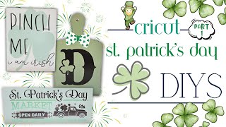 ☘️ Shamrockin' St. Patrick's Day Cricut Crafts | Craft With Me! ☘️