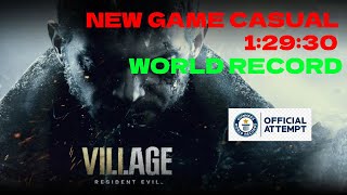 (Former World Record) Resident Evil Village New Game Casual Glitchless Speedrun 1:29:30