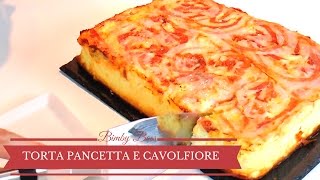 Torta Salata Rovesciata di Pancetta e Cavolfiore | Bimby TM6- TM5 -TM31 | Thermomix