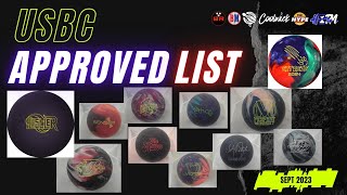 USBC APPROVED BALL LIST UPDATES! | SEPT 2023 | ROTO * BRUNSWICK * 900 GLOBAL * RADICAL * DV8 * TRACK