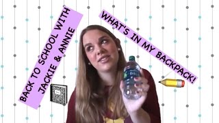 BACK TO SCHOOL: What's in my Backpack