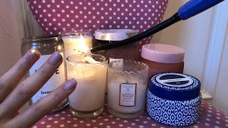 ASMR Candle🕯❤️Tapping and Scratching!!