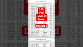 DJS Pre Revised Result Declared‎ @PrelimsMasterLaw  #delhijudicialservice #delhijudiciary #djs2023