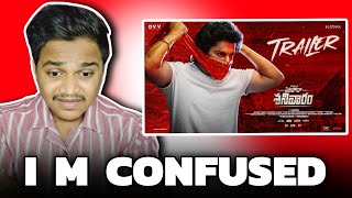 Saripodha Sanivaaram Trailer REACTION | NANI |