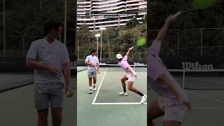 One-handed backhand drill at the IG/academiaromanrecarte 👌 #tennis