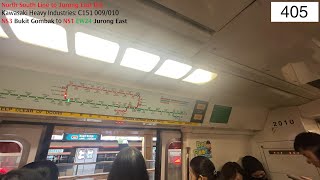 ⁴ᴷ [Rendered useless] SMRT Trains, NSL Train Ride [Bt Gombak → Jurong East] - Kawasaki C151 009/010