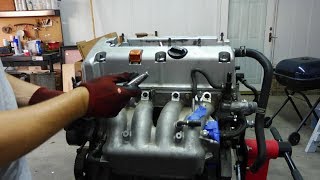 Prepping k20A2 for swap / Cleaning engine.