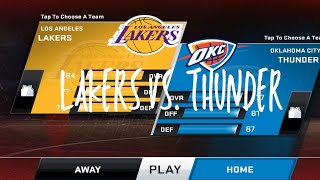 Lakers vs. Thunder