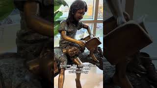 What do we notice about this bronze sculpture?