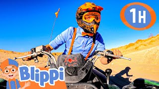 Blippi's Sunny Quad Bike Adventure | Blippi Painting for Kids  | Moonbug Kids - Art for Kids 🖌️