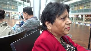 C0106 Aruna & Hari Sharma at Copenhagen Kastrup Airport Security Control to fly Arlanda Sep 23, 2024