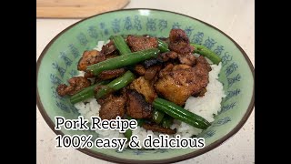 100% YUMM!! Pork Rasher/ Belly Recipe (BBQ Spicy) Resep Daging Babi Stirfry