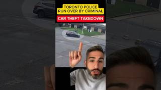 A Toronto Police officer was run down by criminals during a takedown attempt! 😱 #canada #viral