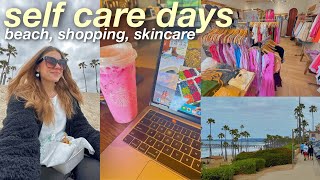 SELF CARE DAY | shopping at the beach, vlog, skincare