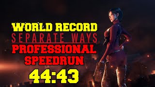 Resident Evil 4 Remake Separate Ways Professional Speedrun 44:43 (Former World Record)