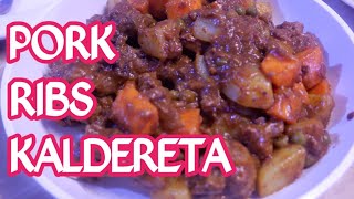 Pork Ribs Caldereta Recipe