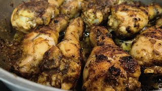 No oven, No grill |Pan fried juicy chicken drumsticks