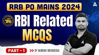 IBPS RRB PO Mains 2024 | RBI MCQs Questions | RRB PO Mains GA | GA By Vaibhav Srivastava