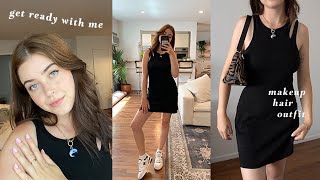 get ready with me! makeup, outfit, + how I style my hair everyday