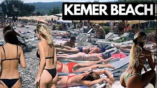 Kemer beach walk in Antalya Turkey 🇹🇷 #antalya #kemer #turkey