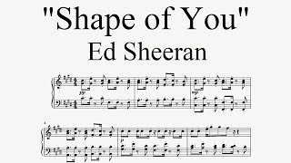 Ed Sheeran - "Shape of You" (piano cover)