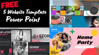 WEBSITE TEMPLATE POWERPOINT | DOWNLOAD PPT GRATIS & KEREN!!!